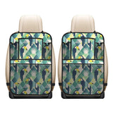 Toucan tropical leaves design pattern Car Seat Back Organizer