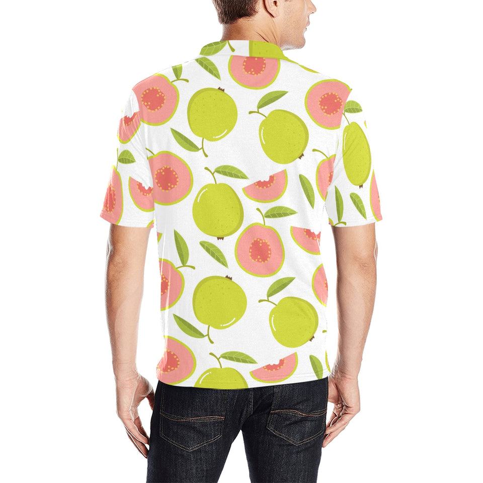 Guava pattern Men's All Over Print Polo Shirt