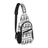 Piano Pattern Print Design 03 All Over Print Chest Bag