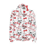Yorkshire Terrier Pattern Print Design 04 Men's Padded Hooded Jacket