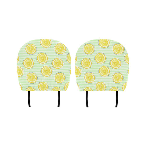 slice of lemon pattern Car Headrest Cover