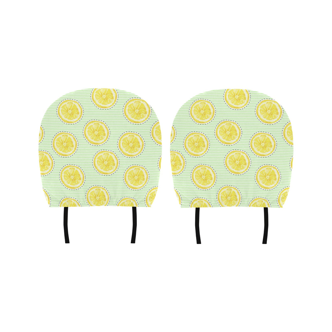 slice of lemon pattern Car Headrest Cover