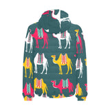 Camel pattern Men's Padded Hooded Jacket