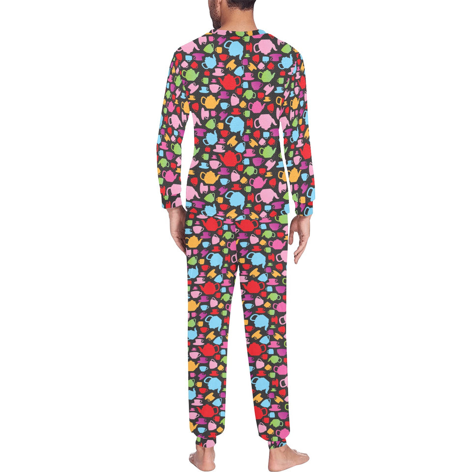 Tea pots Pattern Print Design 01 Men's All Over Print Pajama