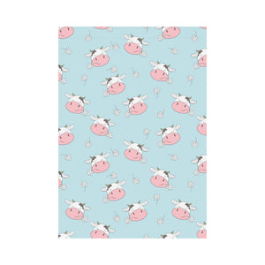 Cute cow flower pattern House Flag Garden Flag