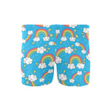 Rainbows Sky Clouds Pattern Men's Swimming Trunks