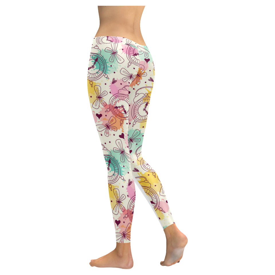 Clock butterfly pattern Women's Legging Fulfilled In US