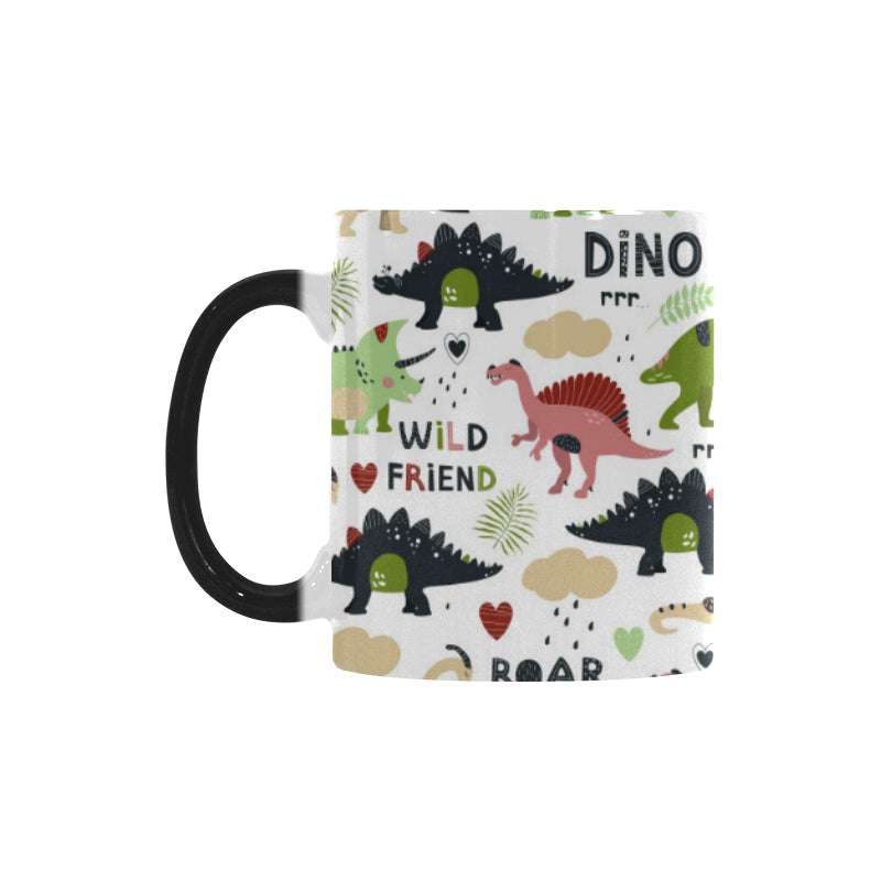 Cute dinosaurs pattern Morphing Mug Heat Changing Mug