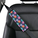 Pineapples pattern zigzag background Car Seat Belt Cover