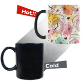 Clock butterfly pattern Morphing Mug Heat Changing Mug