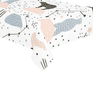 Polar bears star poka dot pattern Tablecloth