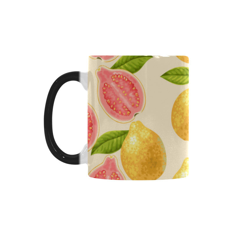 Beautiful guava pattern Morphing Mug Heat Changing Mug