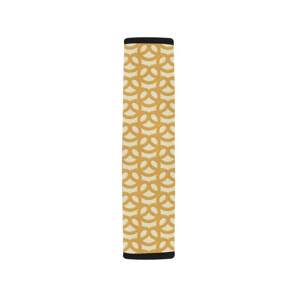 Pretzels Pattern Print Design 01 Car Seat Belt Cover