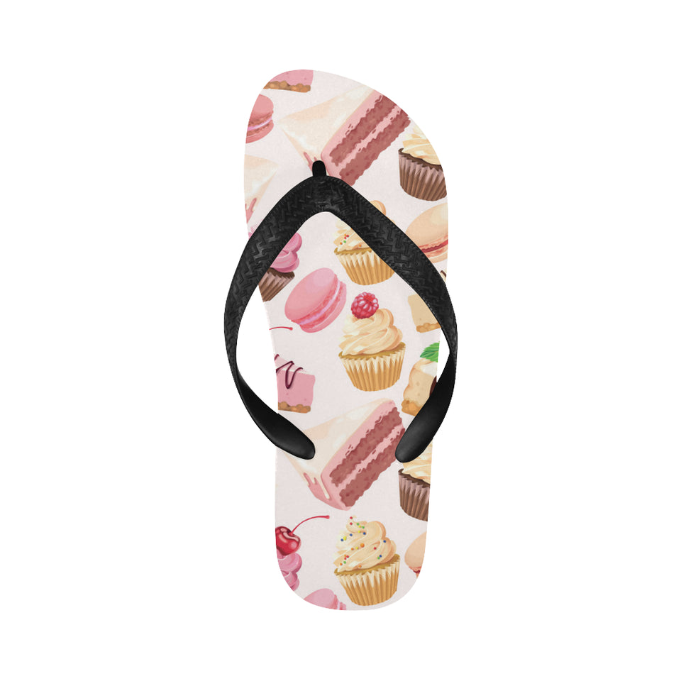 Cake cupcake sweets pattern Unisex Flip Flops
