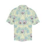 French bulldog hawaii blackground Men's All Over Print Hawaiian Shirt