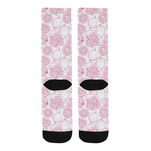 Sketch guava pattern Crew Socks