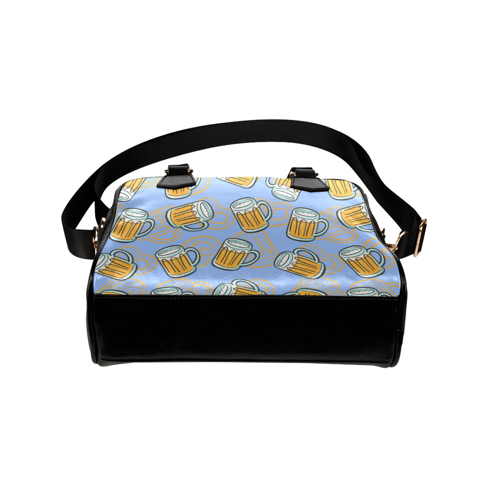 Beer pattern Shoulder Handbag