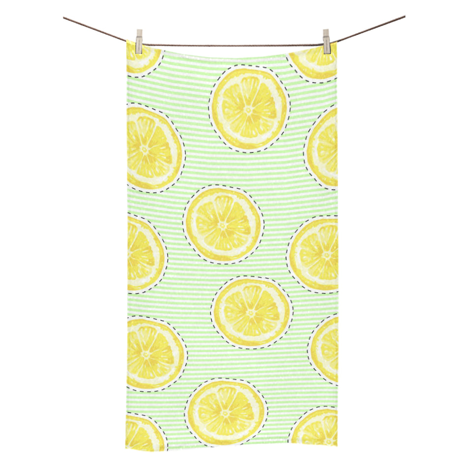 slice of lemon pattern Bath Towel