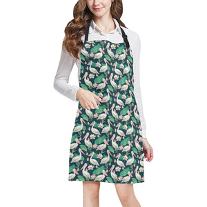 Pelican Pattern Print Design 03 All Over Print Adjustable Apron