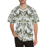 Monkey sloth lemur palm trees pattern Men's All Over Print Hawaiian Shirt