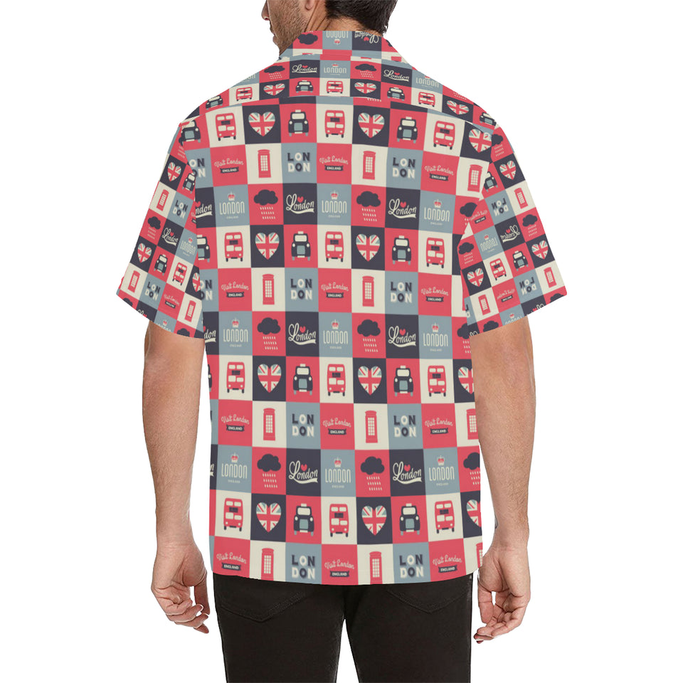 British Pattern Print Design 05 Men's All Over Print Hawaiian Shirt (Model T58)