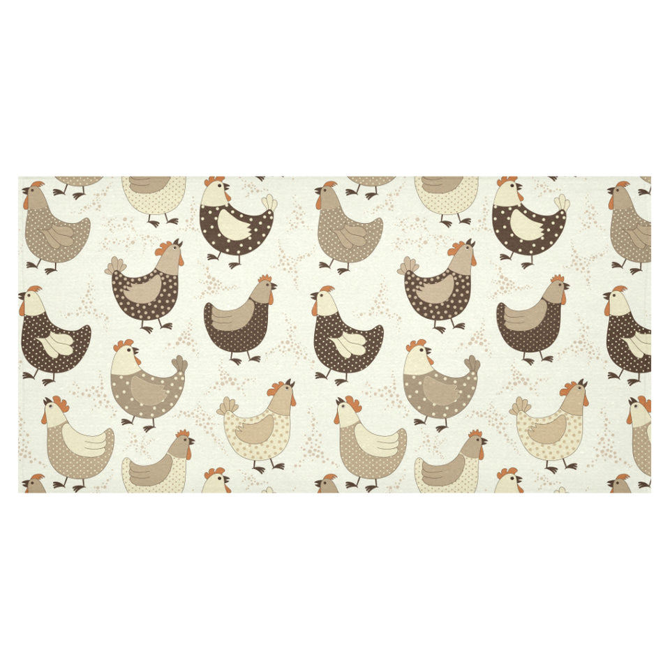Cute rooster chicken cock Tablecloth