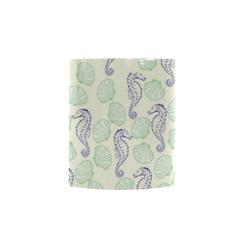 Seahorse shell pattern Morphing Mug Heat Changing Mug