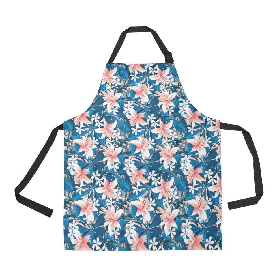 Hibiscus Pattern Print Design 02 All Over Print Adjustable Apron