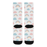 Cute rainbow clound pattern Crew Socks