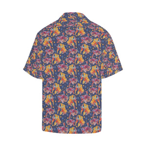 Goldfish Pattern Print Design 05 Men's All Over Print Hawaiian Shirt (Model T58)