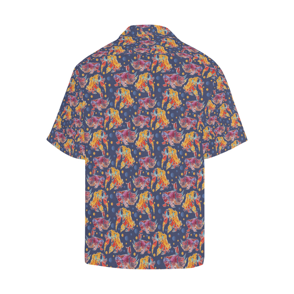 Goldfish Pattern Print Design 05 Men's All Over Print Hawaiian Shirt (Model T58)