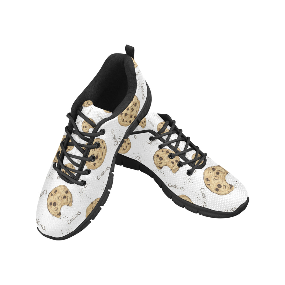 Sketch style cookie pattern Women's Sneaker Shoes