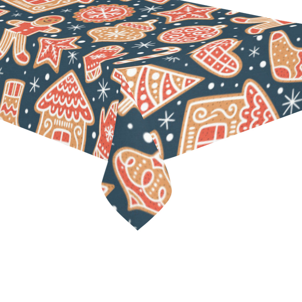 Christmas gingerbread cookie pattern Tablecloth