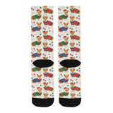 Corgi Christmas Pattern Crew Socks