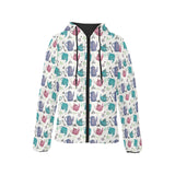 Tea pots Pattern Print Design 05 Women's Padded Hooded Jacket
