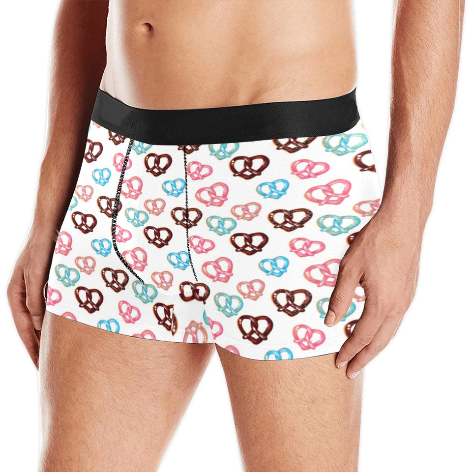 Pretzels Pattern Print Design 04 Men's All Over Print Boxer Briefs Men's Underwear
