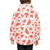 Watermelon pattern Kids' Boys' Girls' Padded Hooded Jacket