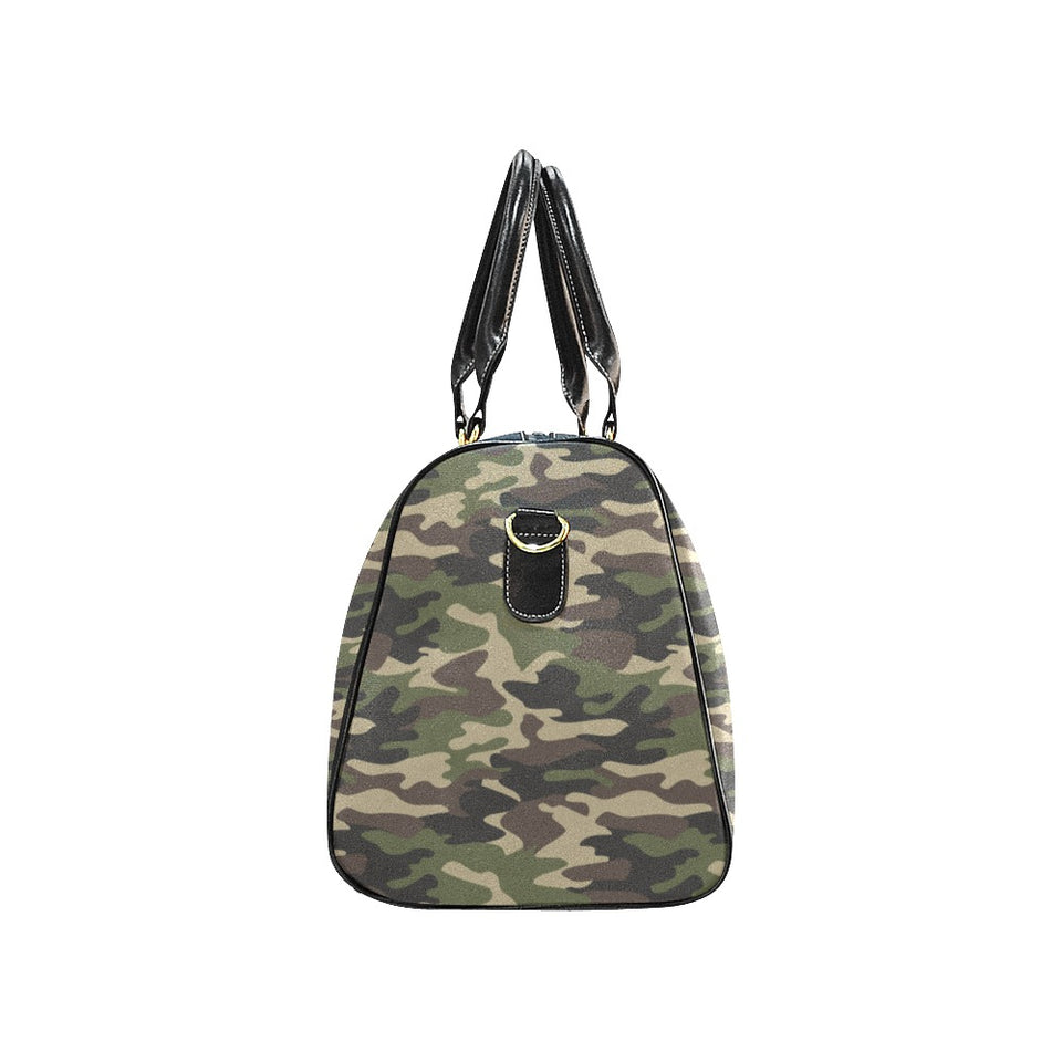Dark Green camouflage pattern Travel Bag