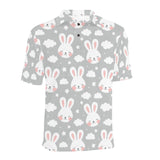 Rabbit cloud Pattern Men's All Over Print Polo Shirt