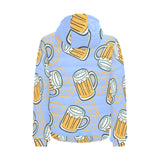 Beer pattern Men's Padded Hooded Jacket