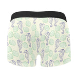 Seahorse shell pattern Men's All Over Print Boxer Briefs Men's Underwear