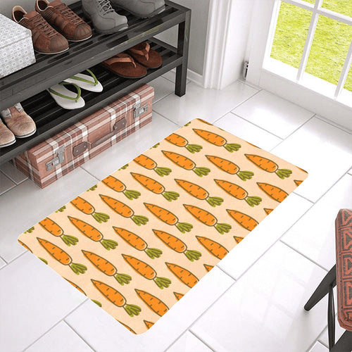 Carrot Pattern Print Design 04 Doormat