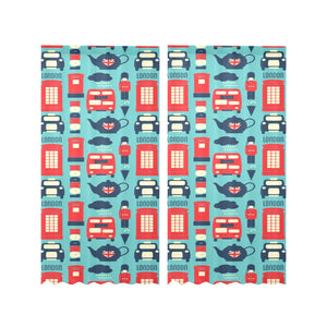 British Pattern Print Design 04 Gauze Curtain