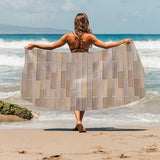 Brick Printed Pattern Print Design 01 Beach Towel