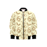 Windmill Wheat pattern Kids' Boys' Girls' Bomber Jacket