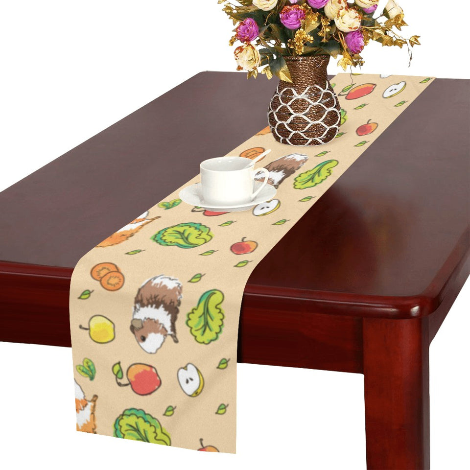 Guinea Pig Pattern Print Design 05 Table Runner