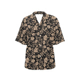 Rose Pattern Print Design 04 Women's All Over Print Hawaiian Shirt