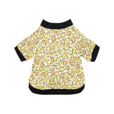 Popcorn Pattern Print Design 03 All Over Print Pet Dog Round Neck Fuzzy Shirt