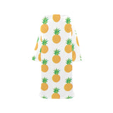 Pineapples pattern Blanket Robe with Sleeves