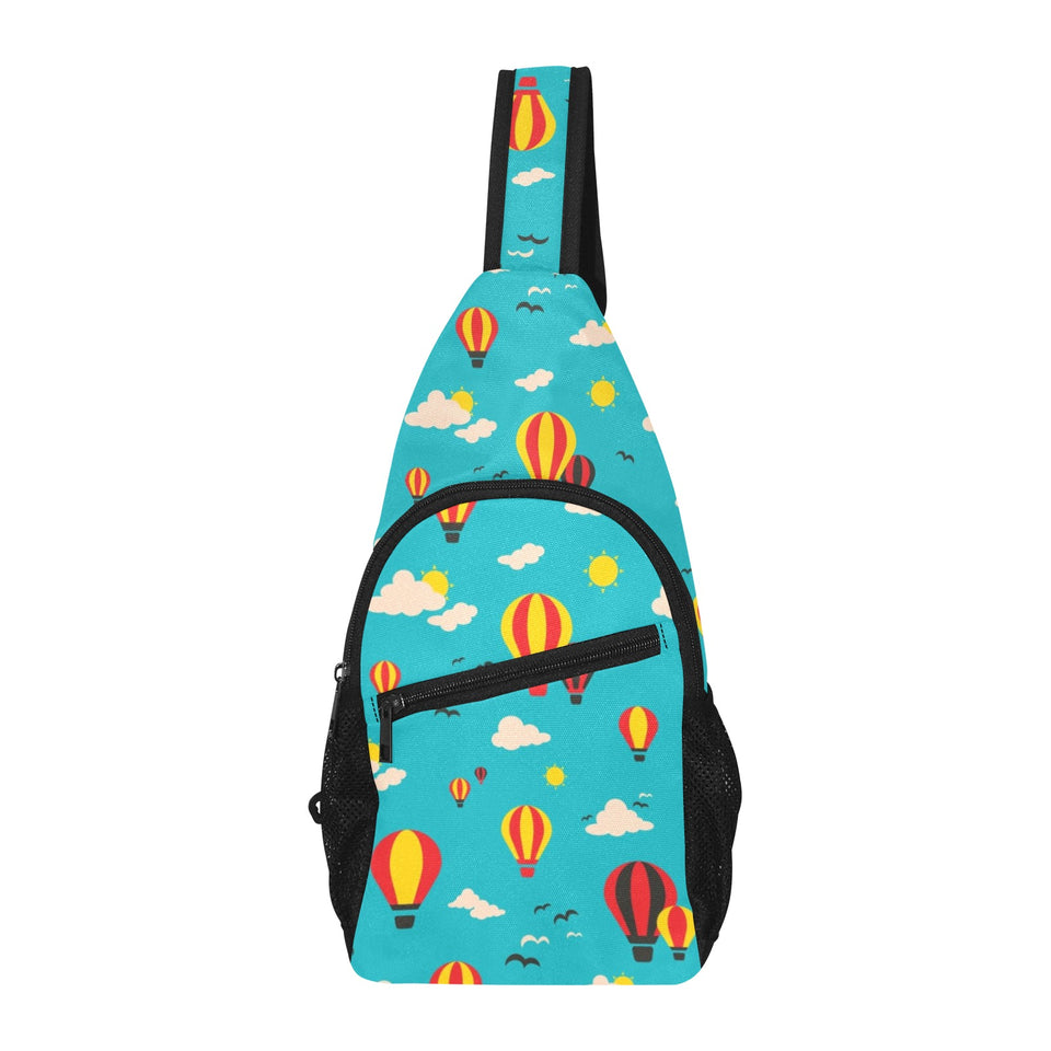 Hot Air Balloon Sky Pattern All Over Print Chest Bag